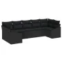 Juego de Sofá de Jardín de 7 Piezas con Cojines Negro Poliratán by , Outdoor sofas - Ref: Foro24-3346873, Price: 495,46 €, Di...