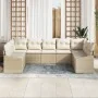 Conjunto de Sofás de Jardín de 9 Piezas con Cojines Beige Poliratán | Foro24.es | Tu tienda online para hogar, jardín y más Foro24.es