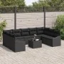 Set de Sofá de Jardín de 10 piezas con cojines en color beige de ratán poliéster von , Outdoor-Sofas - Ref: Foro24-3346893, P...