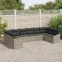 Conjunto de Sofá de Jardín de 10 Piezas con Almohadas Gris Claro Poliratán | Foro24.es | Tu tienda online para hogar, jardín y más Foro24.es