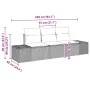 Juego de Sofás de Jardín de 3 Piezas con Cojines Gris Claro Poliratán by , Outdoor sofas - Ref: Foro24-3346922, Price: 248,09...