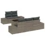 Juego de Sofás de Jardín de 6 Piezas con Cojines Gris Poliratán by , Outdoor sofas - Ref: Foro24-3346939, Price: 463,81 €, Di...