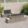 Juego de Sofás de Jardín de 6 Piezas con Cojines Gris Poliratán by , Outdoor sofas - Ref: Foro24-3346939, Price: 463,81 €, Di...