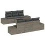 Juego de Sofá para Jardín de 7 Piezas con Cojines Gris Poliratán by , Outdoor sofas - Ref: Foro24-3346949, Price: 509,16 €, D...