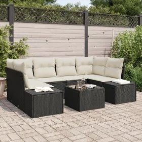 Conjunto de Sofás de Jardín de 7 Piezas con Cojines Negro Poliratán von , Outdoor-Sofas - Ref: Foro24-3346957, Preis: 468,19 ...