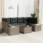 Juego de Sofá de Jardín de 7 Piezas con Cojines Gris Poliratán von , Outdoor-Sofas - Ref: Foro24-3346959, Preis: 462,44 €, Ra...