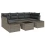 Juego de Sofá de Jardín de 7 Piezas con Cojines Gris Poliratán von , Outdoor-Sofas - Ref: Foro24-3346959, Preis: 462,44 €, Ra...