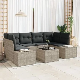 Sofá de Jardín de 7 Piezas con Cojines Gris Claro Ratán Sintético by , Outdoor sofas - Ref: Foro24-3346962, Price: 514,09 €, ...