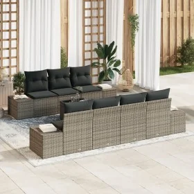 Juego de Sofás de 8 piezas con Cojines Gris Ratán Polipropileno de , Sofás de exterior - Ref: Foro24-3346969, Precio: 560,62 ...