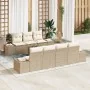Juego de Sofá de Jardín de 8 Piezas con Cojines Beige Polirratán von , Outdoor-Sofas - Ref: Foro24-3346971, Preis: 605,71 €, ...