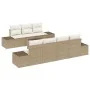 Juego de Sofá de Jardín de 8 Piezas con Cojines Beige Polirratán von , Outdoor-Sofas - Ref: Foro24-3346971, Preis: 605,71 €, ...