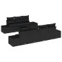 Juego de sofá de jardín de 8 piezas con cojines Negro Poliratán by , Outdoor sofas - Ref: Foro24-3346973, Price: 566,55 €, Di...