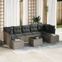 Juego de Sofá de Jardín de 8 Piezas con Cojines Gris Poliratán by , Outdoor sofas - Ref: Foro24-3346979, Price: 528,31 €, Dis...