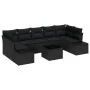 Juego de Sofá de Jardín de 8 Piezas con Cojines Ratán Negro by , Outdoor sofas - Ref: Foro24-3346983, Price: 573,30 €, Discou...