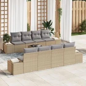 Conjunto de Sofás de Jardín de 9 Piezas con
