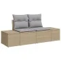 Conjunto de Sofás de Jardín de 9 Piezas con Cojines Beige Ratán Sintético | Foro24.es | Tu tienda online para hogar, jardín y más Foro24.es