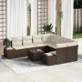 Juego de Sofás de Jardín de 9 Piezas con Cojines Marrón Ratán Poli | Foro24.es | Tu tienda online para hogar, jardín y más Foro24.es