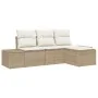 Juego de Sofá de Jardín Juego de 4 Beige y Crema by , Outdoor sofas - Ref: Foro24-3347011, Price: 294,49 €, Discount: %