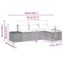 Juego de Sofá de Jardín Juego de 4 Beige y Crema by , Outdoor sofas - Ref: Foro24-3347011, Price: 294,49 €, Discount: %
