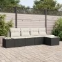 Juego de Sofá de Jardín de 5 Piezas con Cojines Ratán Polietileno Negro by , Outdoor sofas - Ref: Foro24-3347017, Price: 321,...