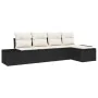 Juego de Sofá de Jardín de 5 Piezas con Cojines Ratán Polietileno Negro by , Outdoor sofas - Ref: Foro24-3347017, Price: 321,...