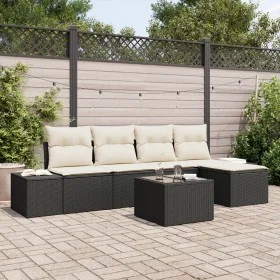 Juego de Sofá de Jardín de 5 Piezas con Cojines de Ratán Polí Marrón by , Outdoor sofas - Ref: Foro24-3347027, Price: 373,76 ...