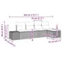 Juego de sofá de jardín de 5 piezas con cojines negros de ratán resistente by , Outdoor sofas - Ref: Foro24-3347023, Price: 3...