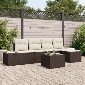 Conjunto de sofá de jardín de 5 piezas con