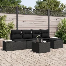 Conjunto de Sofá de Jardín de 6 Piezas con