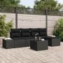 Conjunto de Sofá de Jardín de 6 Piezas con Cojines Beige de Poliratán by , Outdoor sofas - Ref: Foro24-3347033, Price: 379,49...