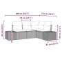 Conjunto de Sofá de Jardín de 4 Piezas con Cojines Negro Ratán de Poliéster by , Outdoor sofas - Ref: Foro24-3347037, Price: ...