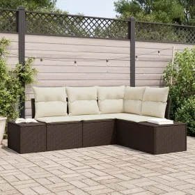 Conjunto de Sofá de Jardín de 4 Piezas con