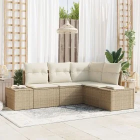 Conjunto de Sofá de Jardín de 4 Piezas con