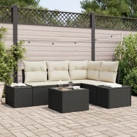Juego de Sofá de Jardín de 4 piezas con Cojines Marrón de Poliratán von , Outdoor-Sofas - Ref: Foro24-3347047, Preis: 359,43 ...