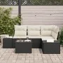 Juego de Sofá de Jardín de 4 piezas con Cojines Marrón de Poliratán by , Outdoor sofas - Ref: Foro24-3347047, Price: 359,43 €...