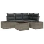 Conjunto de Sofás de Jardín de 4 Piezas con Cojines Gris Poliratán von , Outdoor-Sofas - Ref: Foro24-3347049, Preis: 352,36 €...