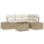 Juego de Sofá de 5 Piezas de Jardín con Cojines Ratán Poliéster Marrón by , Outdoor sofas - Ref: Foro24-3347051, Price: 394,0...