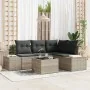 Juego de Sofá de Jardín de 5 Piezas con Cojines Gris Poliratán by , Outdoor sofas - Ref: Foro24-3347052, Price: 386,93 €, Dis...