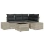 Juego de Sofá de Jardín de 5 Piezas con Cojines Gris Poliratán by , Outdoor sofas - Ref: Foro24-3347052, Price: 386,93 €, Dis...