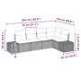 Juego de Sofá de Jardín de 5 Piezas con Cojines Gris Claro de Ratán Sintético by , Outdoor sofas - Ref: Foro24-3347062, Price...