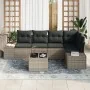 Conjunto de Sofás de Jardín de 5 Piezas con Cojines Negros de Poliratán von , Outdoor-Sofas - Ref: Foro24-3347069, Preis: 400...