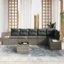Conjunto de 6 Piezas de Sofás de Jardín con Cojines Ratán Poliéster Negro. von , Outdoor-Sofas - Ref: Foro24-3347089, Preis: ...