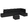 Conjunto de Sofás de Jardín de 7 Piezas con Cojines Beige Poliratán by , Outdoor sofas - Ref: Foro24-3347093, Price: 490,41 €...