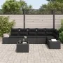 Conjunto de Sofás de Jardín de 7 Piezas con Cojines Beige Poliratán by , Outdoor sofas - Ref: Foro24-3347093, Price: 490,41 €...