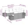 Set de Sofá de Jardín de 7 Piezas con Cojines Negro Poliratán by , Outdoor sofas - Ref: Foro24-3347097, Price: 537,02 €, Disc...