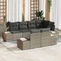 Juego de Sofá de Jardín de 7 Piezas con Cojines Ratán Gris von , Outdoor-Sofas - Ref: Foro24-3347099, Preis: 537,94 €, Rabatt: %