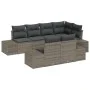 Juego de Sofá de Jardín de 7 Piezas con Cojines Ratán Gris von , Outdoor-Sofas - Ref: Foro24-3347099, Preis: 537,94 €, Rabatt: %