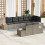 Set de Sofás de Jardín de 8 Piezas con Cojines Gris Poliratán von , Outdoor-Sofas - Ref: Foro24-3347109, Preis: 583,67 €, Rab...