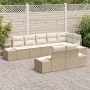 Conjunto de sofá de jardín de 8 piezas con cojines beige de ratán von , Outdoor-Sofas - Ref: Foro24-3347111, Preis: 620,83 €,...