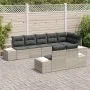 Juego de sofá de jardín de 8 piezas con cojines gris claro poliratán von , Outdoor-Sofas - Ref: Foro24-3347112, Preis: 637,10...